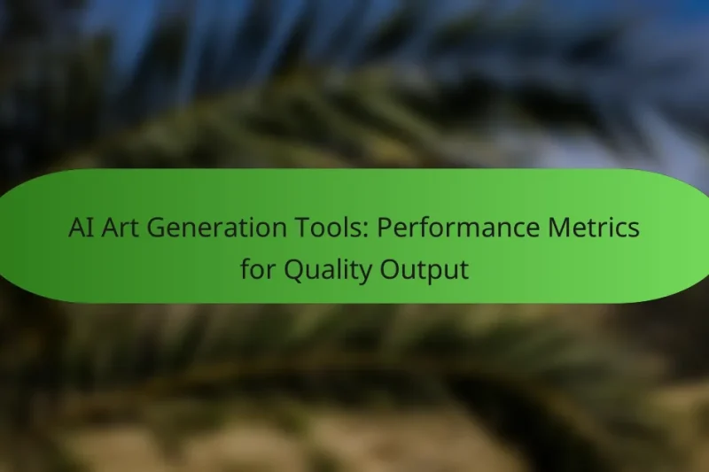 AI Art Generation Tools: Performance Metrics for Quality Output