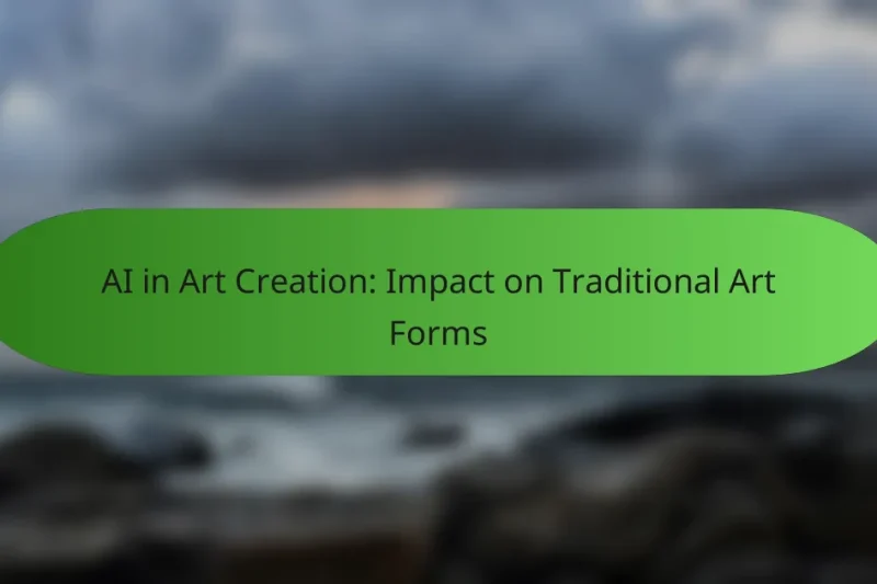 AI in Art Creation: Impact on Traditional Art Forms