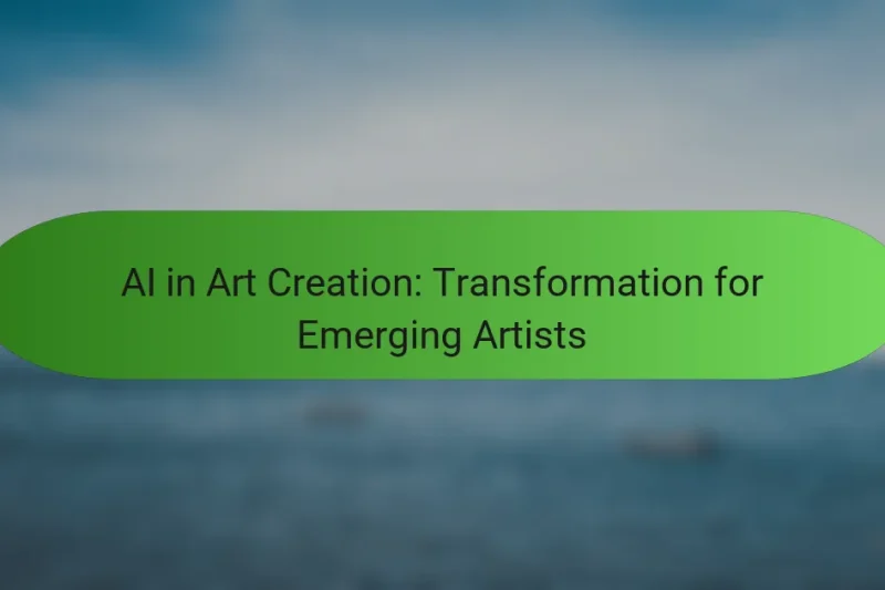 AI in Art Creation: Transformation for Emerging Artists