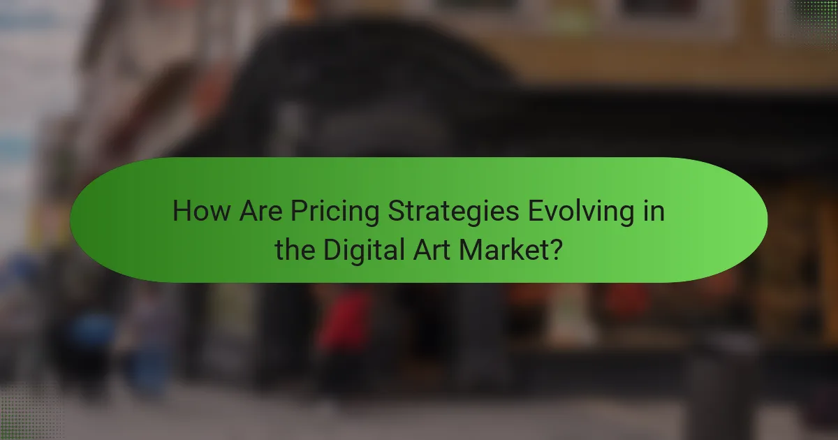 How Are Pricing Strategies Evolving in the Digital Art Market?