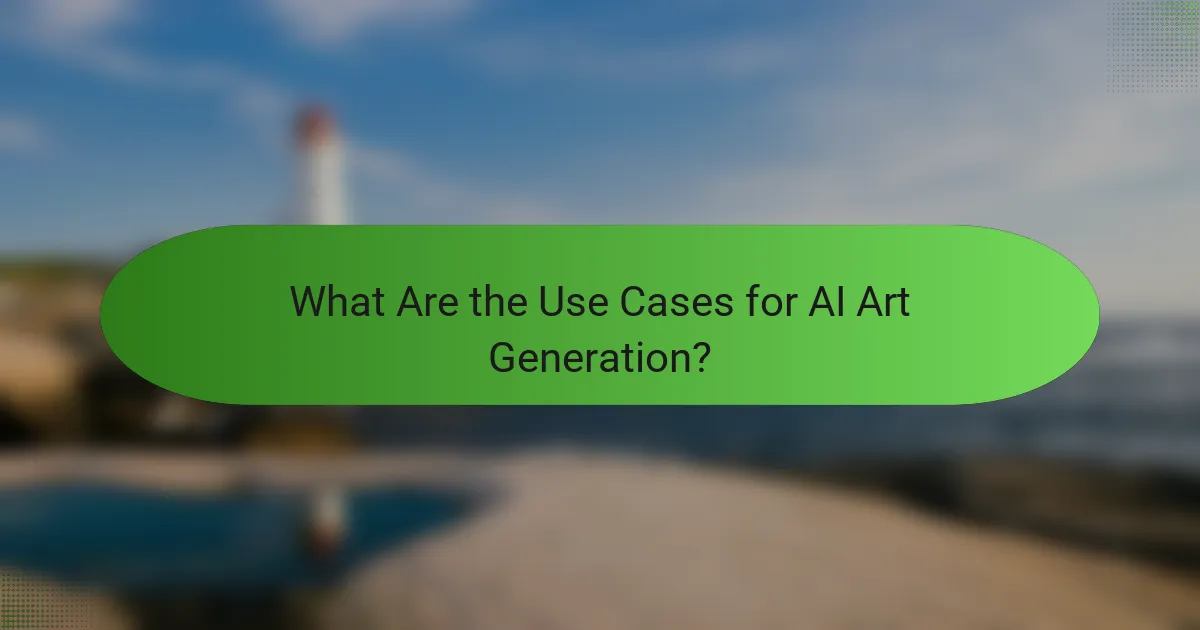 What Are the Use Cases for AI Art Generation?