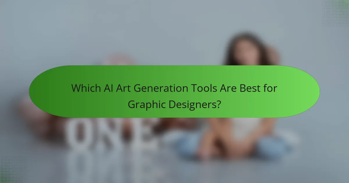 Which AI Art Generation Tools Are Best for Graphic Designers?